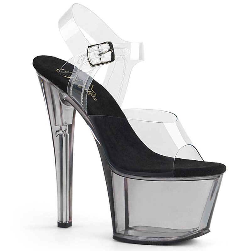 Pleaser Sky-308T Hakken Dames Grijs | BELGIE BEDAFGUH