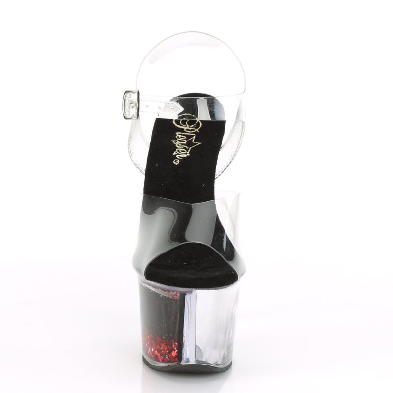 Pleaser Sky-308WHG Hakken Dames Rood | BELGIE BENVBSLC
