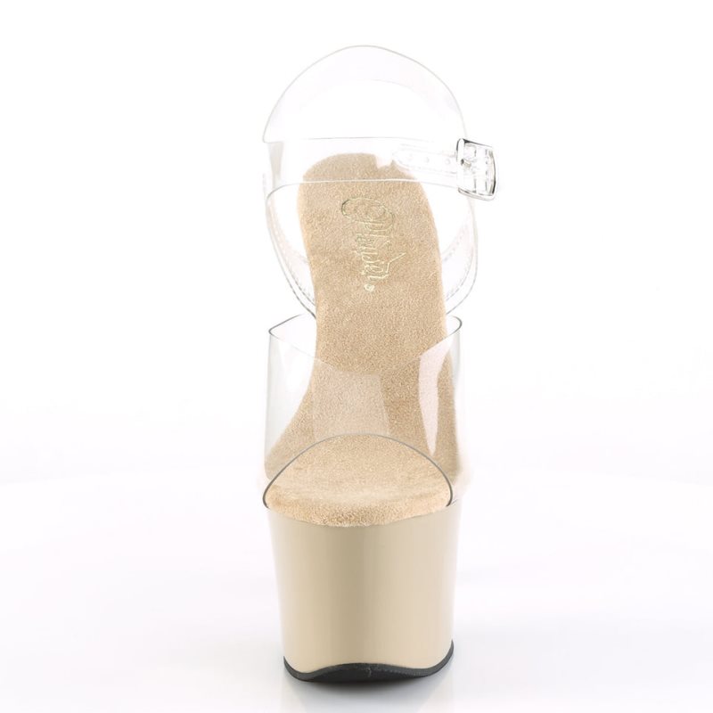 Pleaser Sky-308 Hakken Dames Beige | BELGIE BEPIXHWZ