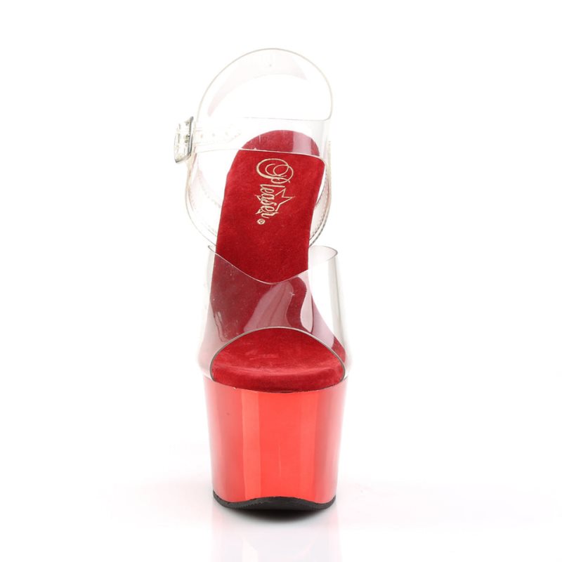 Pleaser Sky-308 Hakken Dames Rood | BELGIE BEISUPMA