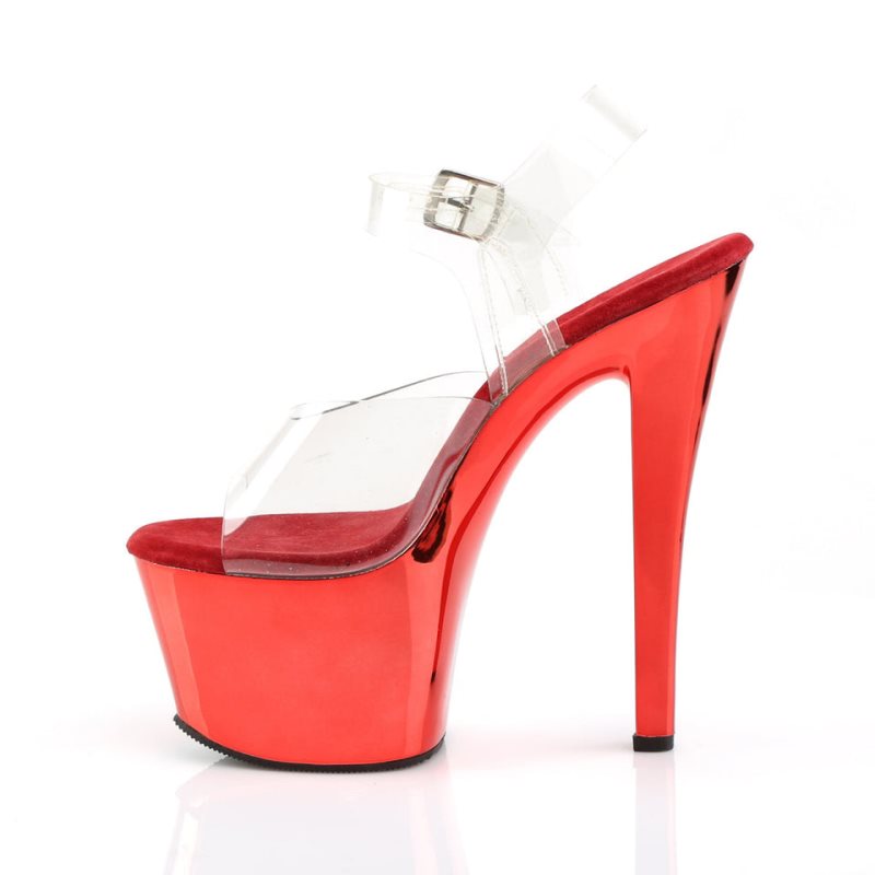 Pleaser Sky-308 Hakken Dames Rood | BELGIE BEISUPMA