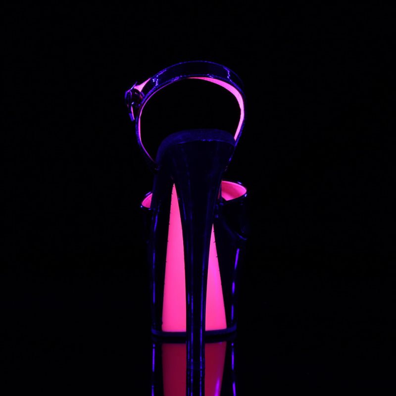 Pleaser Sky-309TT Hakken Dames Zwart Roze | BELGIE BEZMFTWE