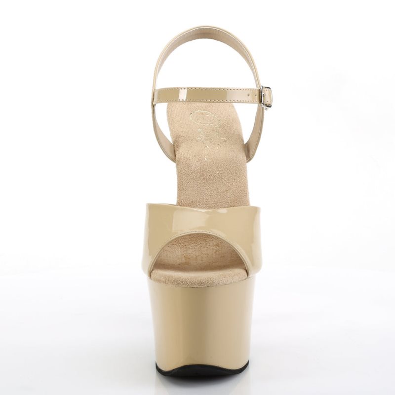 Pleaser Sky-309 Hakken Dames Beige | BELGIE BEYROJDL