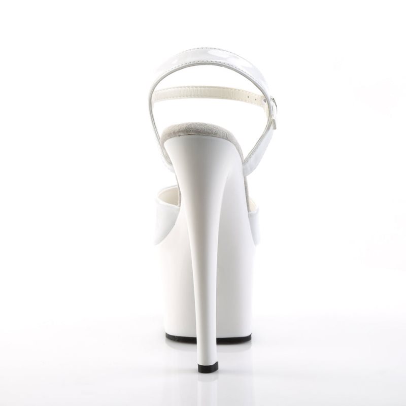 Pleaser Sky-309 Hakken Dames Wit | BELGIE BEAJXOWQ