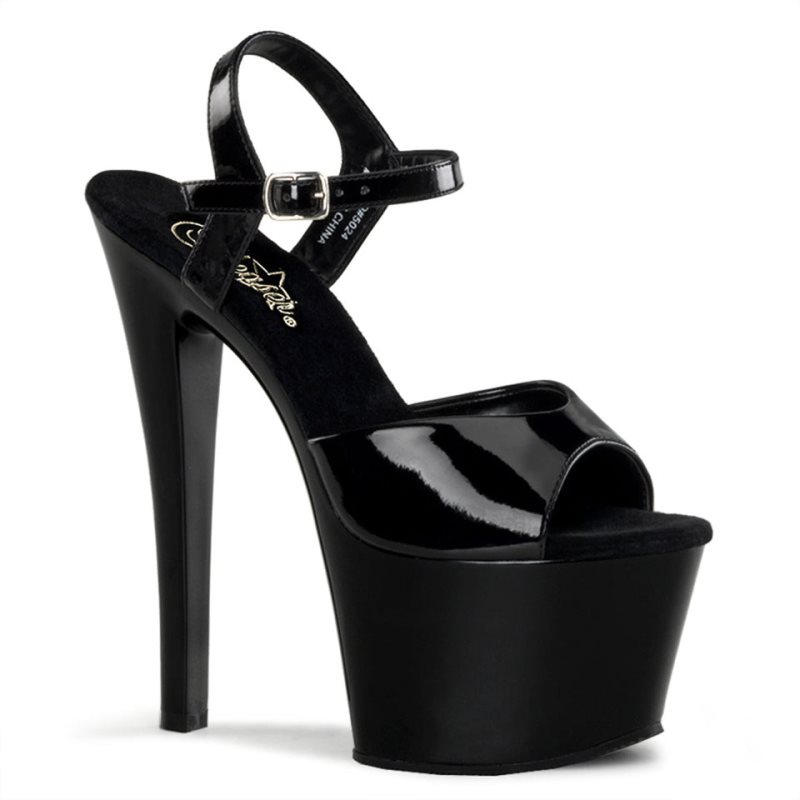 Pleaser Sky-309 Hakken Dames Zwart | BELGIE BEXIYLWN