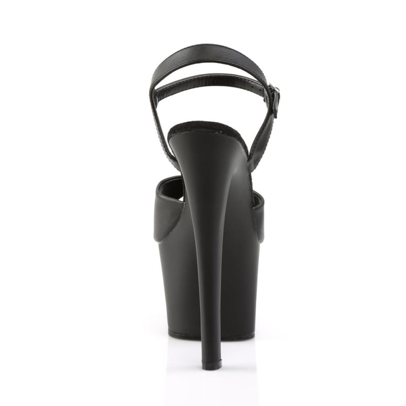 Pleaser Sky-309 Vegan Leather Hakken Dames Zwart | BELGIE BENTUIPJ