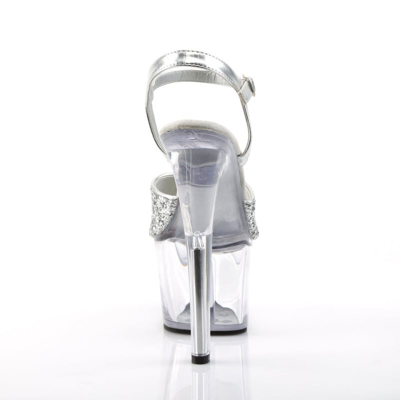 Pleaser Sky-310 Hakken Dames Zilver | BELGIE BEIDXRSV