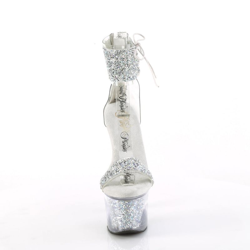 Pleaser Sky-327RSI Hakken Dames Zilver | BELGIE BEJTDFNK