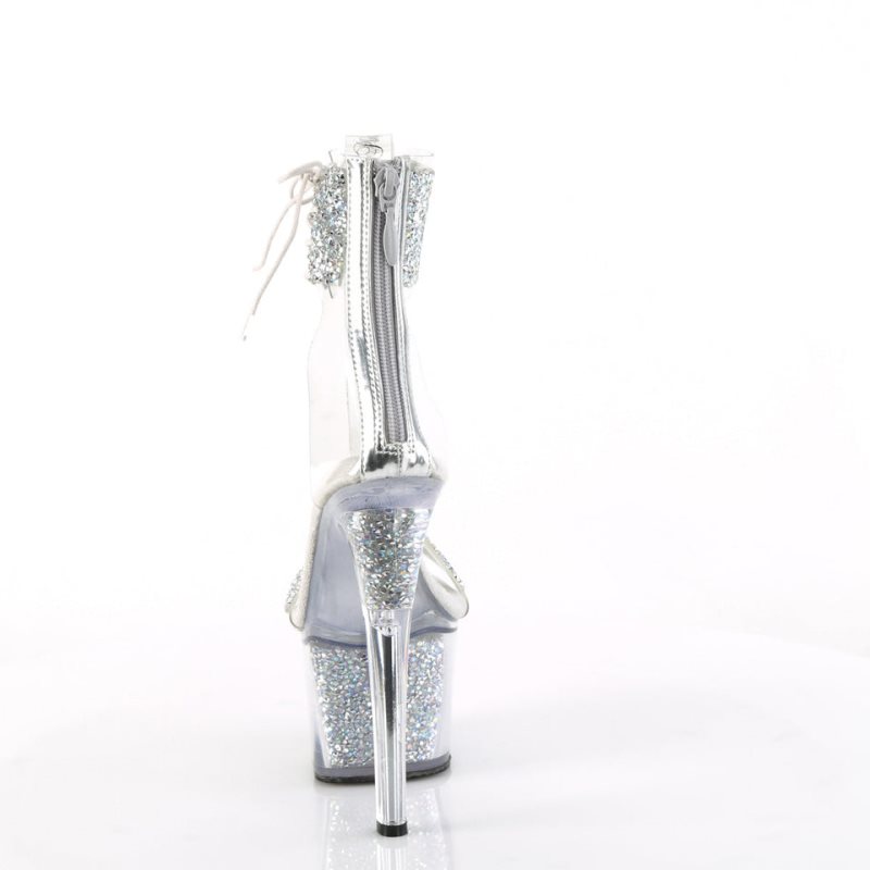 Pleaser Sky-327RSI Hakken Dames Zilver | BELGIE BEJTDFNK