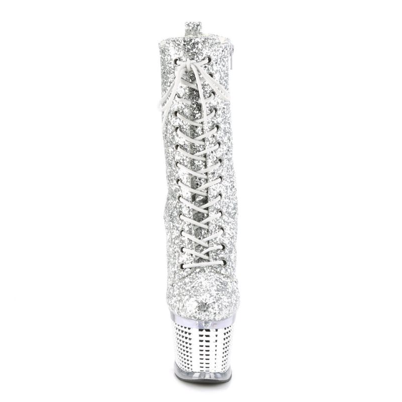 Pleaser Spectator-1040G Laarzen Dames Zilver | BELGIE BEZLFNYO
