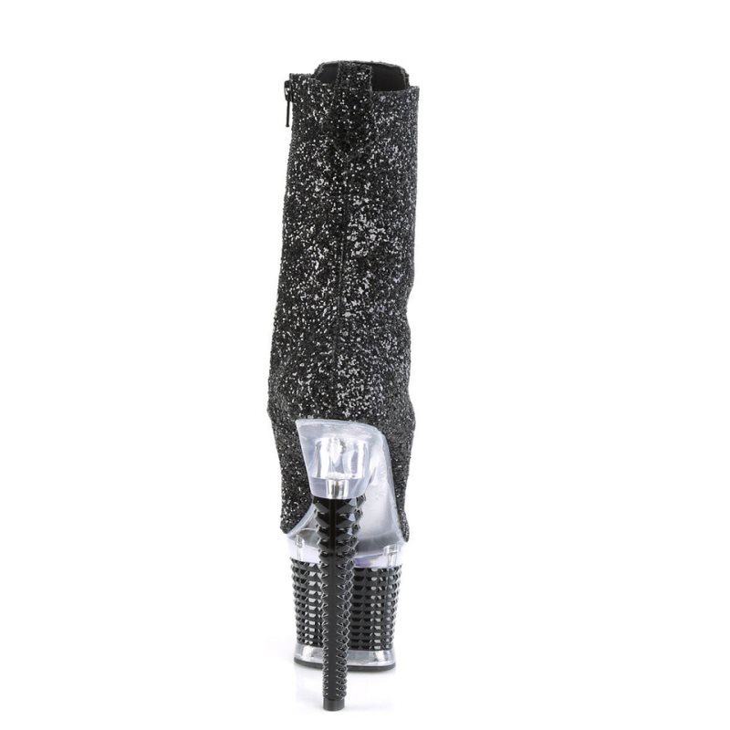 Pleaser Spectator-1040G Laarzen Dames Zwart | BELGIE BECPRUDY