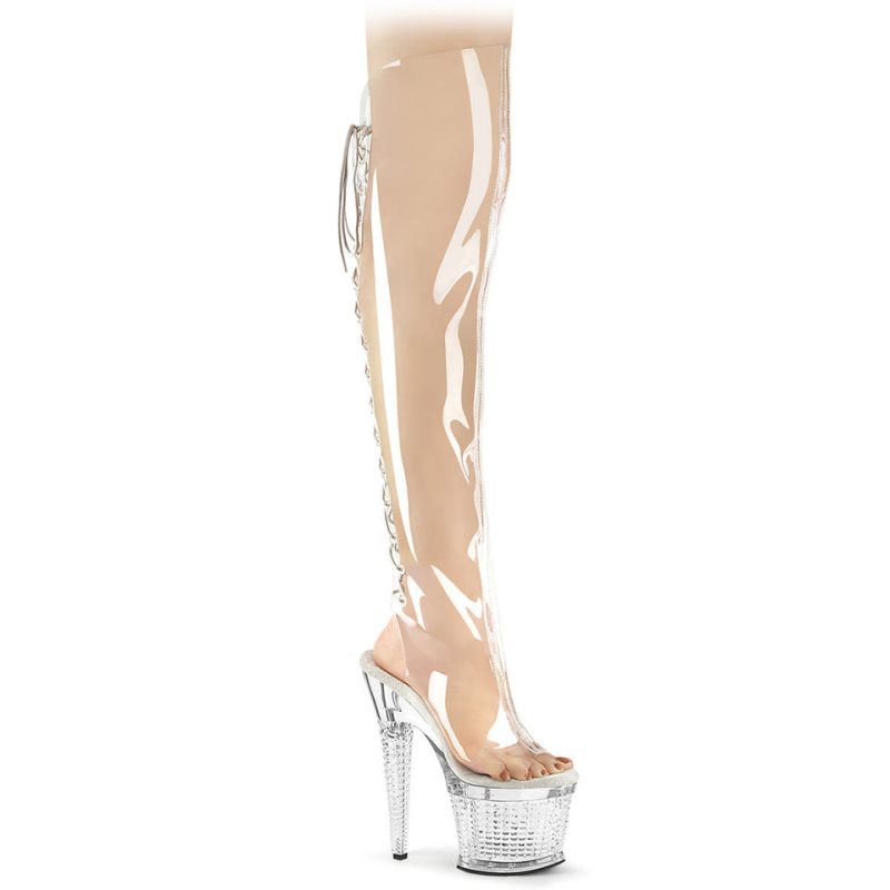 Pleaser Spectator-3019C Hoge Hakken Dames Clear | BELGIE BEHMUTRW