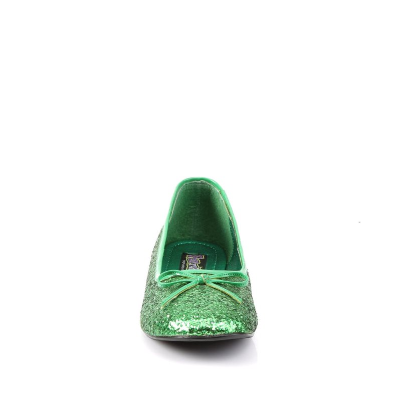 Pleaser Star-16G Ballerinas Dames Groen | BELGIE BEIXFMRL