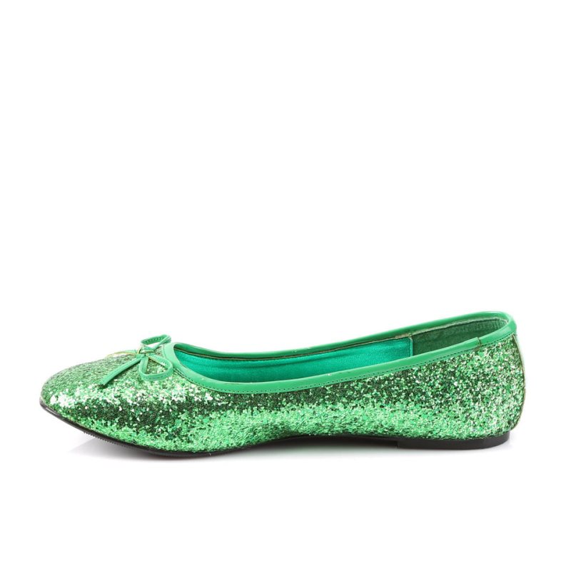 Pleaser Star-16G Ballerinas Dames Groen | BELGIE BEIXFMRL