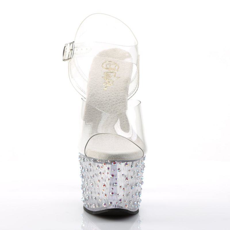 Pleaser Stardance-708 Rhinestones Hakken Dames Gekleurd | BELGIE BEKQLDTS