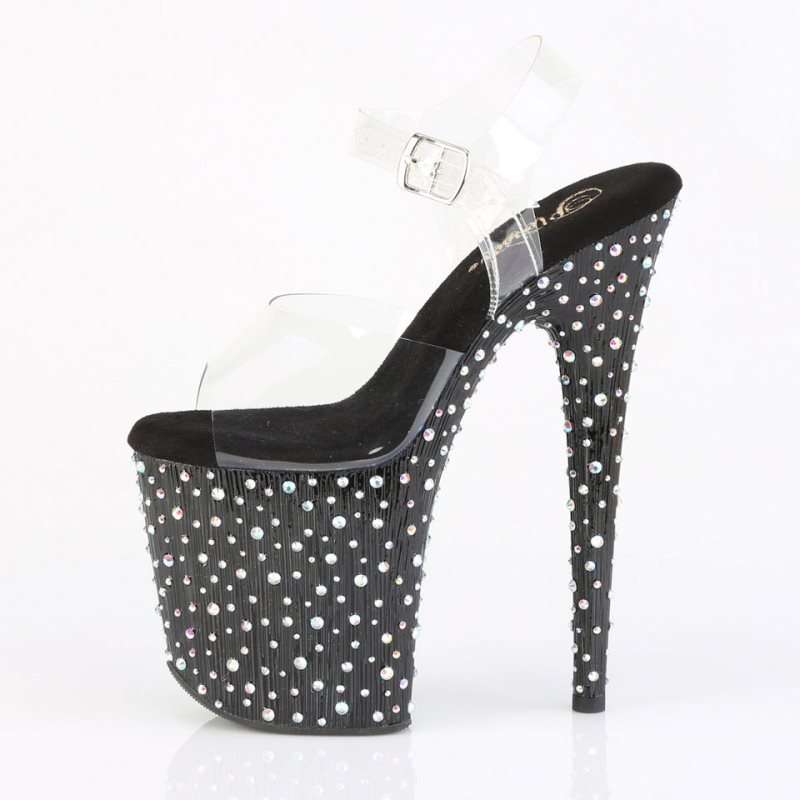Pleaser Stardance-808 Rhinestones Hakken Dames Gekleurd | BELGIE BEFYMCHK