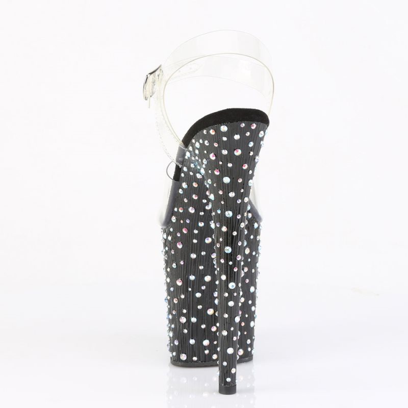 Pleaser Stardance-808 Rhinestones Hakken Dames Gekleurd | BELGIE BEFYMCHK