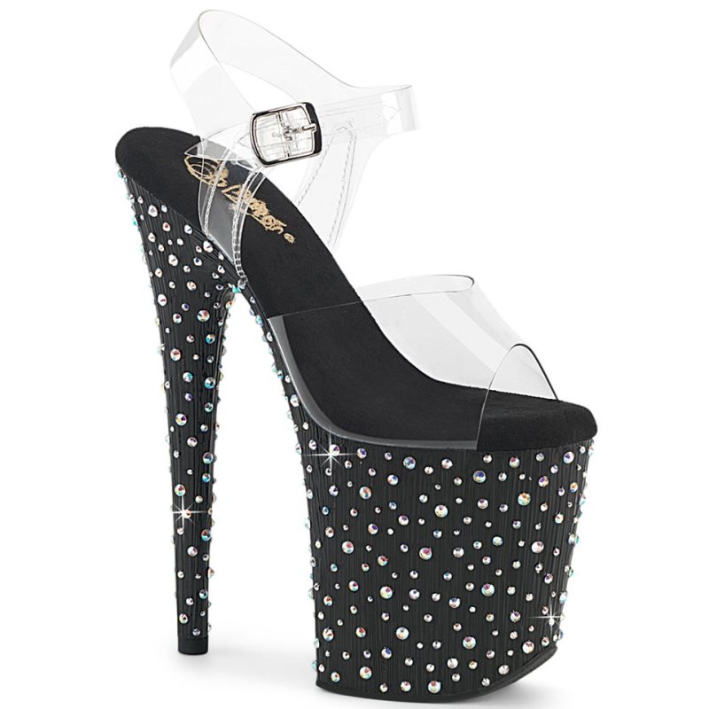Pleaser Stardance-808 Rhinestones Hakken Dames Gekleurd | BELGIE BEFYMCHK