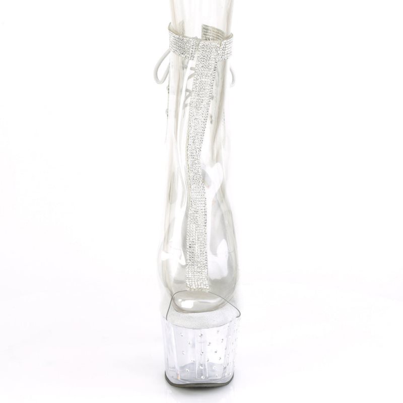 Pleaser Stardust-1018C-2RS Laarzen Dames Clear | BELGIE BENDBHSW