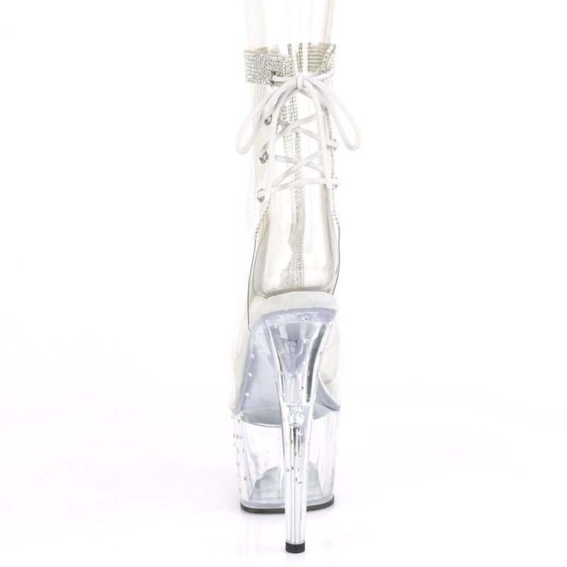 Pleaser Stardust-1018C-2RS Laarzen Dames Clear | BELGIE BENDBHSW