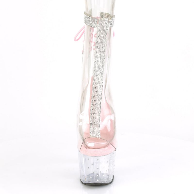 Pleaser Stardust-1018C-2RS Laarzen Dames Roze | BELGIE BEKLHNGO