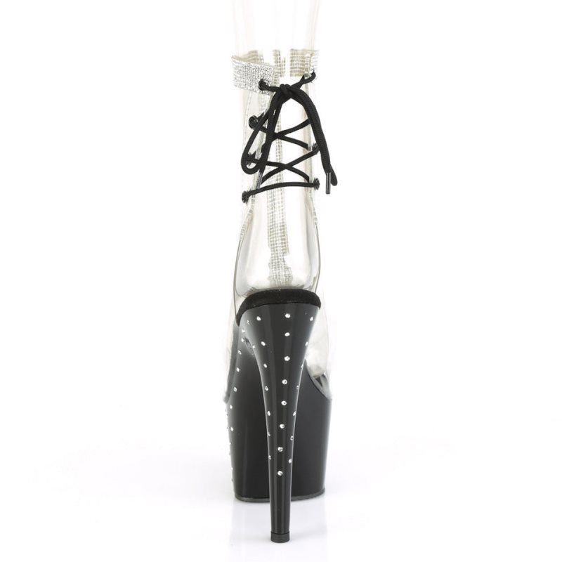 Pleaser Stardust-1018C-2RS Laarzen Dames Zwart | BELGIE BEOEFHYC
