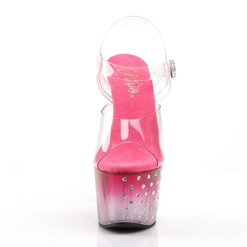 Pleaser Stardust-708T Hakken Dames Roze | BELGIE BEGBPDJM