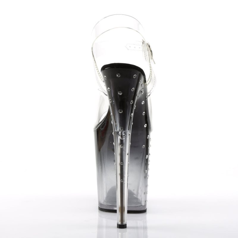 Pleaser Stardust-808T Hakken Dames Zwart | BELGIE BESNPAZV