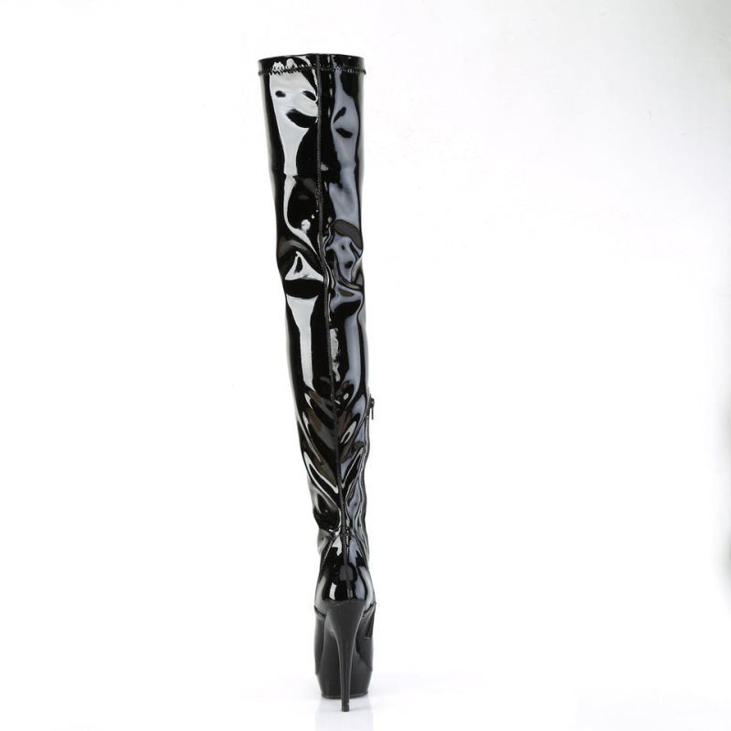 Pleaser Sultry-4000 Hoge Hakken Dames Zwart | BELGIE BEYGOIEV
