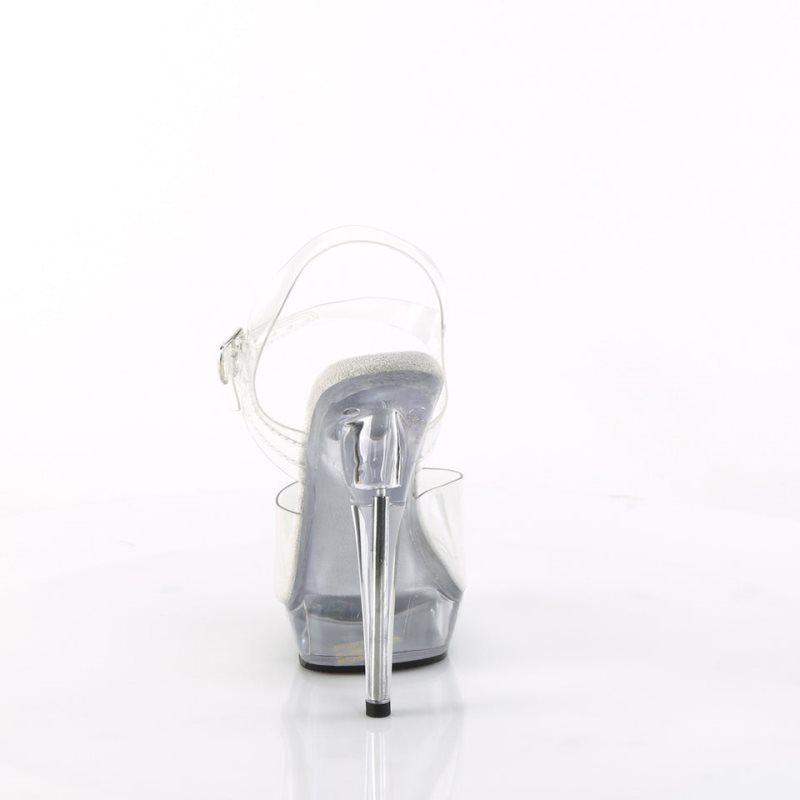 Pleaser Sultry-608 Hakken Dames Clear | BELGIE BEHXSDCU