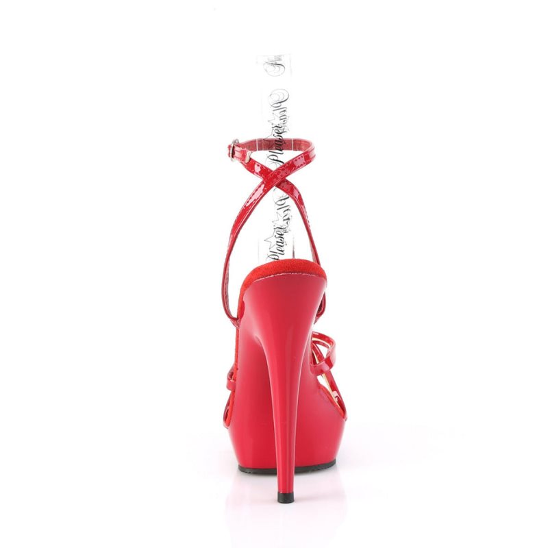 Pleaser Sultry-638 Hakken Dames Rood | BELGIE BEKRMZHC
