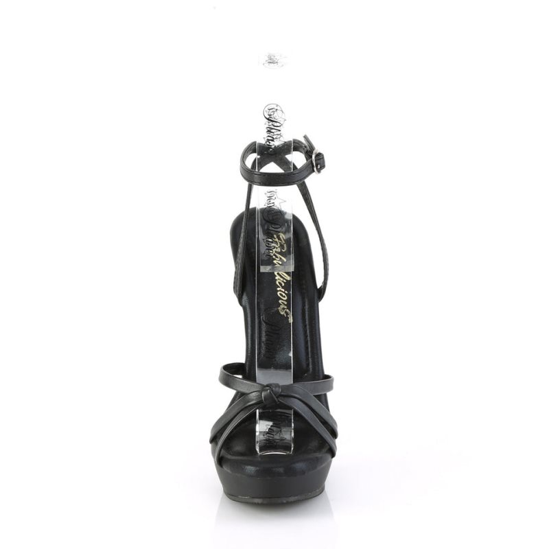 Pleaser Sultry-638 Vegan Leather Hakken Dames Zwart | BELGIE BEDOCPQN