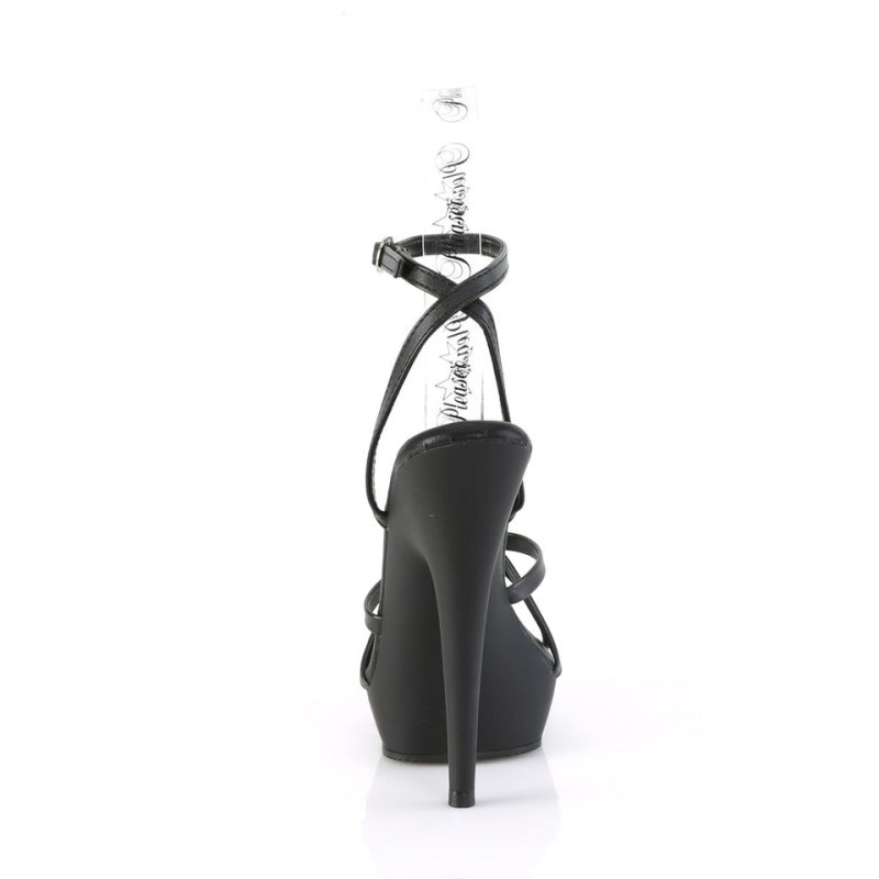 Pleaser Sultry-638 Vegan Leather Hakken Dames Zwart | BELGIE BEDOCPQN
