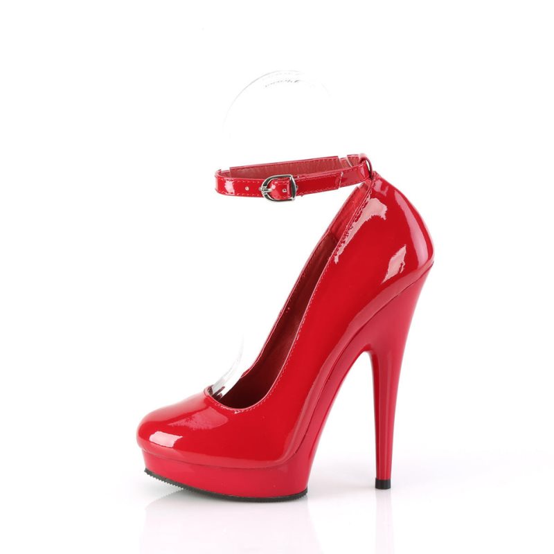 Pleaser Sultry-686 Hakken Dames Rood | BELGIE BEXDJATM