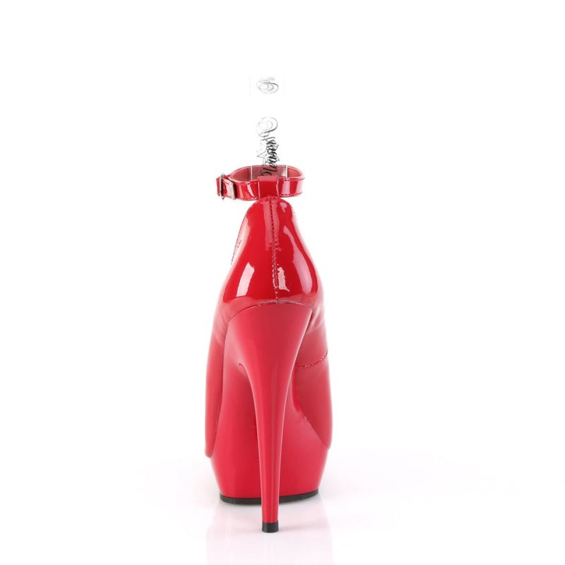 Pleaser Sultry-686 Hakken Dames Rood | BELGIE BEXDJATM