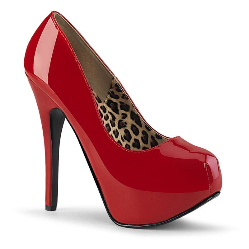 Pleaser Teeze-06 Hakken Dames Rood | BELGIE BEPVFUSR