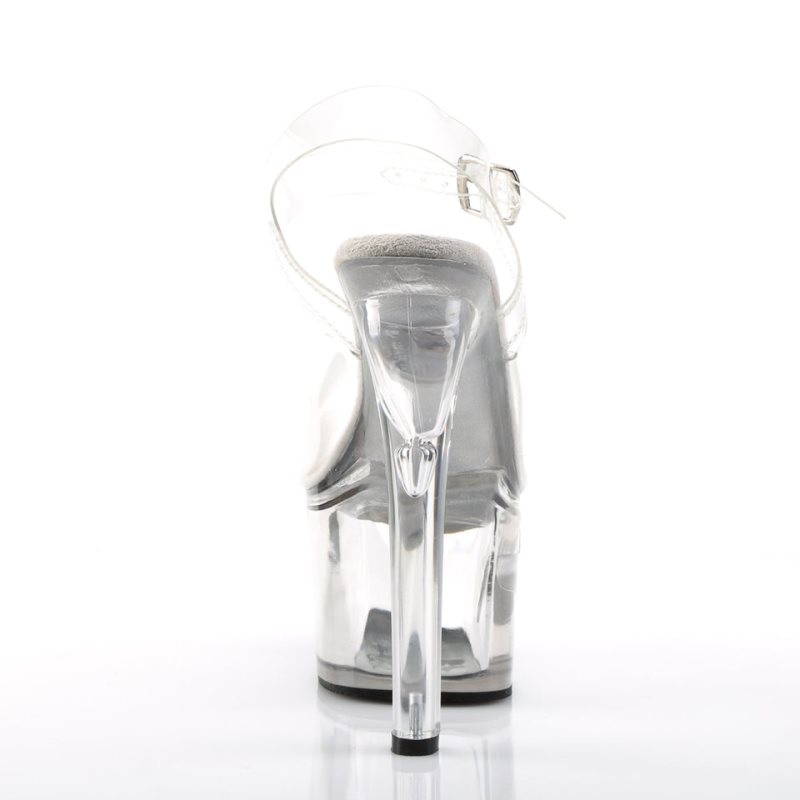 Pleaser Tipjar-708-5 Hakken Dames Clear | BELGIE BERVOPGD