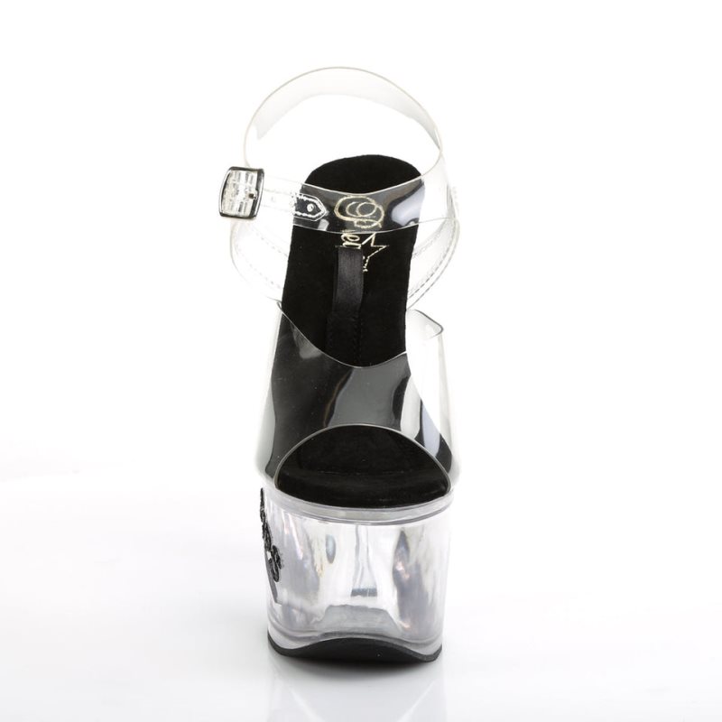 Pleaser Tipjar-708-5 Hakken Dames Zwart | BELGIE BELRVNHE
