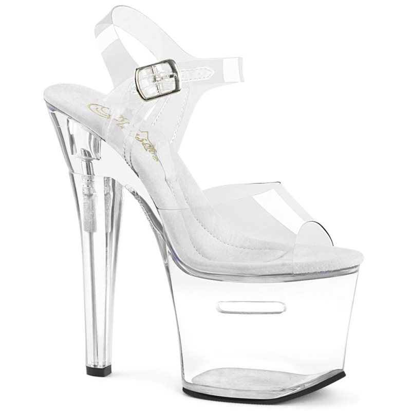 Pleaser Tipjar-708RAD Hakken Dames Clear | BELGIE BETKYBEX