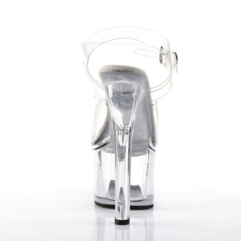 Pleaser Treasure-708 Hakken Dames Clear | BELGIE BEGAKISQ