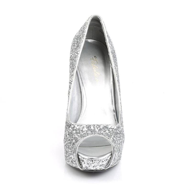 Pleaser Twinkle-18G Hakken Dames Zilver | BELGIE BECKGHYQ