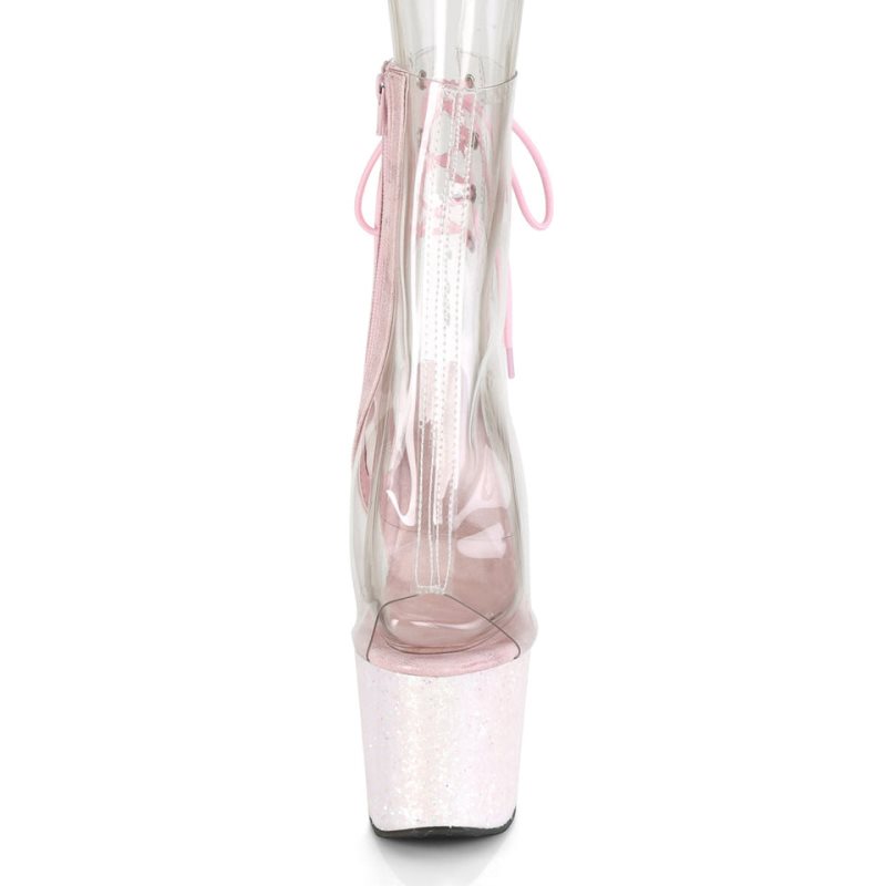 Pleaser Unicorn-1018C Laarzen Dames Wit | BELGIE BEXKUIZB
