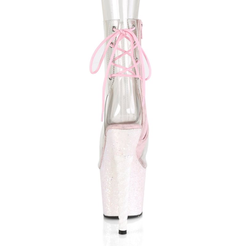 Pleaser Unicorn-1018C Laarzen Dames Wit | BELGIE BEXKUIZB