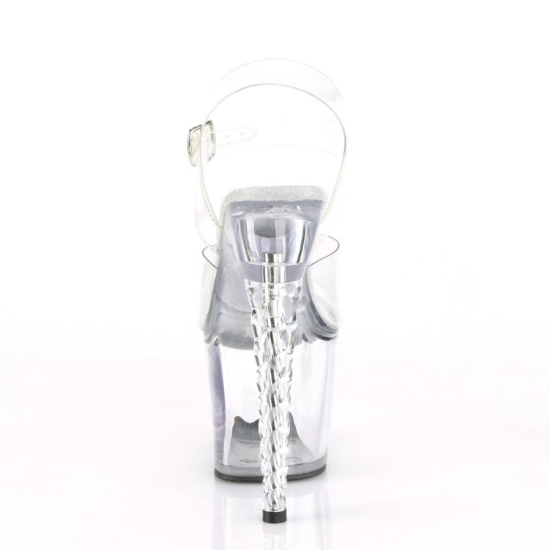 Pleaser Unicorn-708 Hakken Dames Clear | BELGIE BEMTEVKG