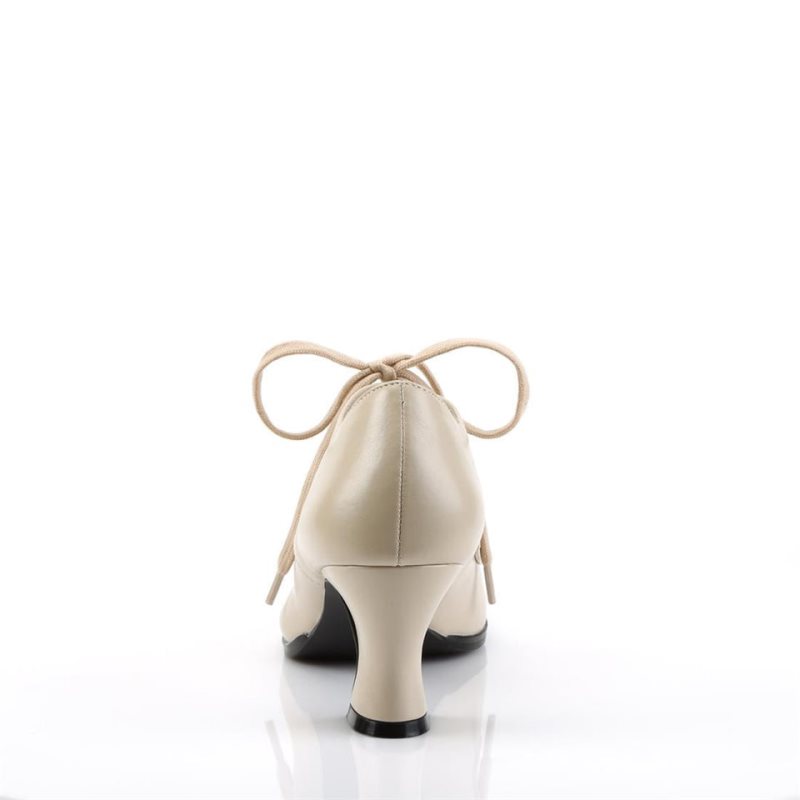 Pleaser Victorian-03 Hakken Dames Beige | BELGIE BEPLFEYV