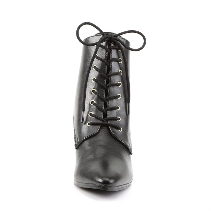 Pleaser Victorian-35 Laarzen Dames Zwart | BELGIE BESQFOIB