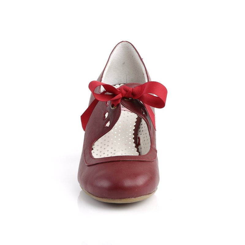 Pleaser Wiggle-32 Hakken Dames Bordeaux | BELGIE BESDHYKC