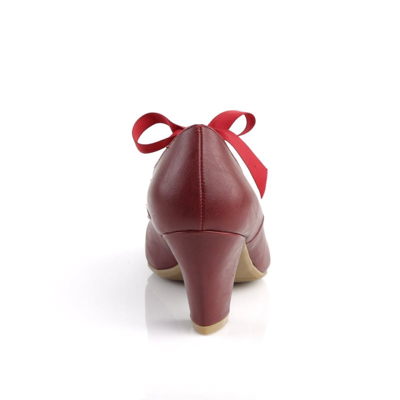 Pleaser Wiggle-32 Hakken Dames Bordeaux | BELGIE BESDHYKC