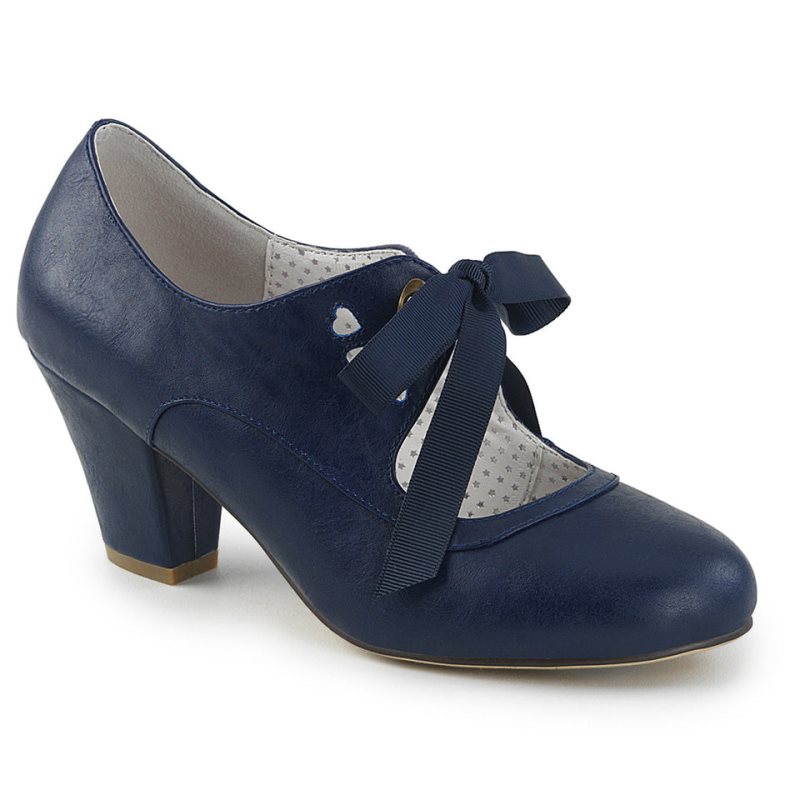 Pleaser Wiggle-32 Hakken Dames Donkerblauw | BELGIE BENBTWUF