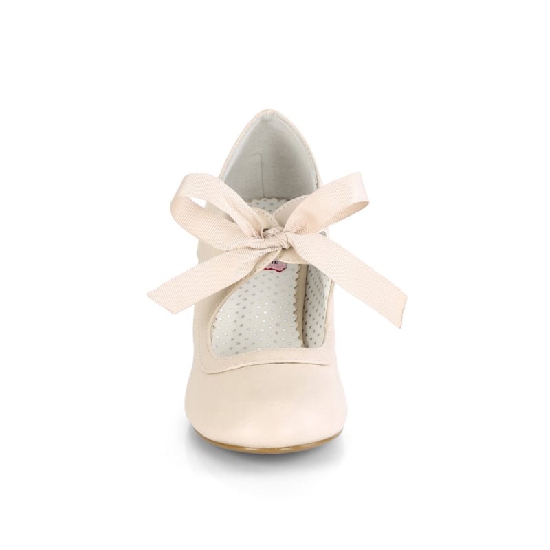 Pleaser Wiggle-32 Vegan Leather Hakken Dames Beige | BELGIE BEQXLNIG